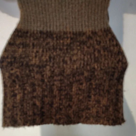 Derek Heart Brown and Purple Cowl Neck Sweater *Belt Not Included* - Picture 6 of 13
